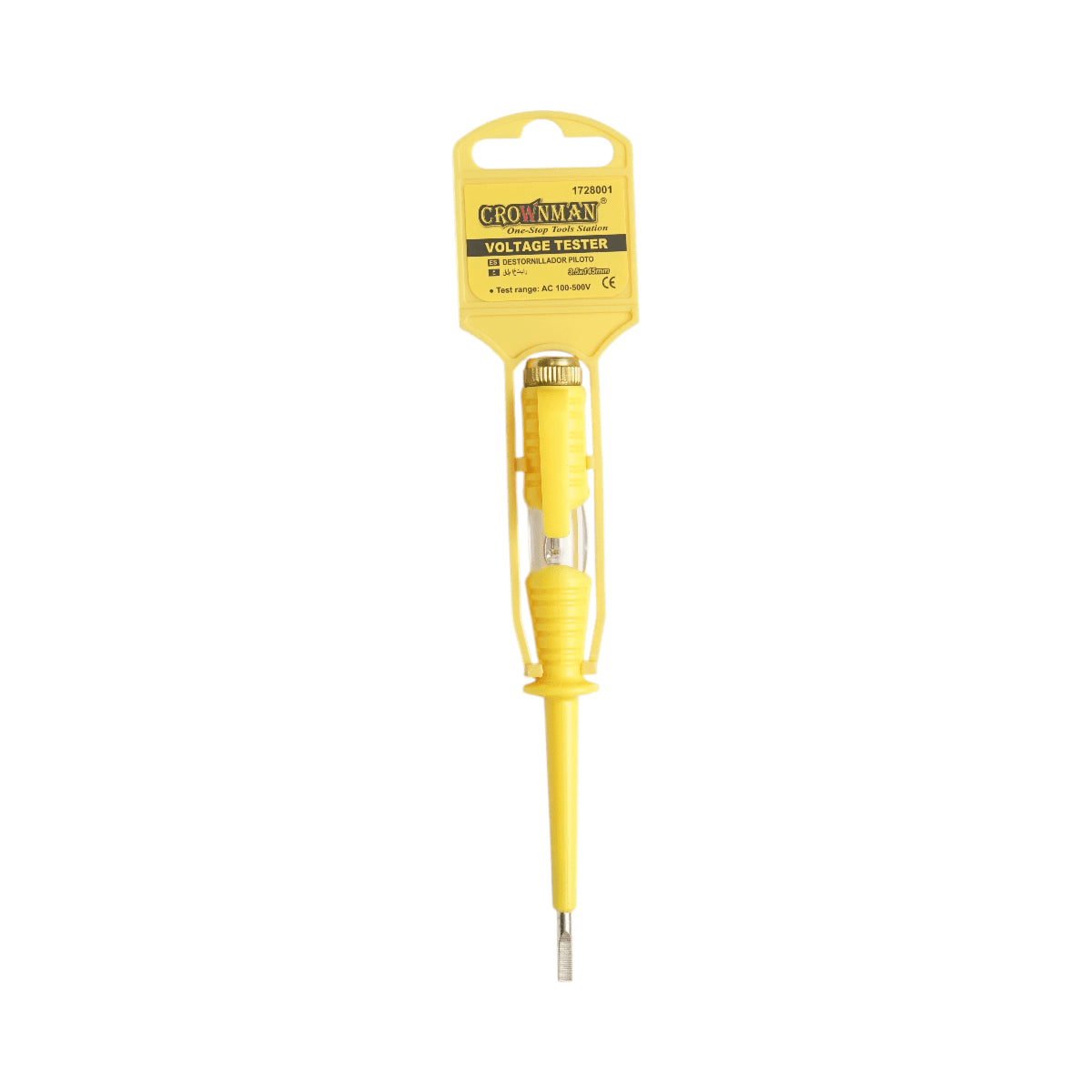 Csavarhúzó feszültségmérő 100-500 V AC, 3,5 x 145 mm Crownman