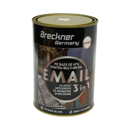 Breckner Germany 3 az 1-ben rozsdagátló zománcfesték fehér matt fém felületekhez 2kg, közvetlenül a rozsdára, vízalapú
