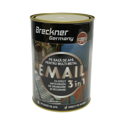3 az 1-ben rozsdagátló zománcfesték narancssárga 2107 Amazone 2kg fémhez, közvetlenül a rozsdára, vízalapú Breckner Germany