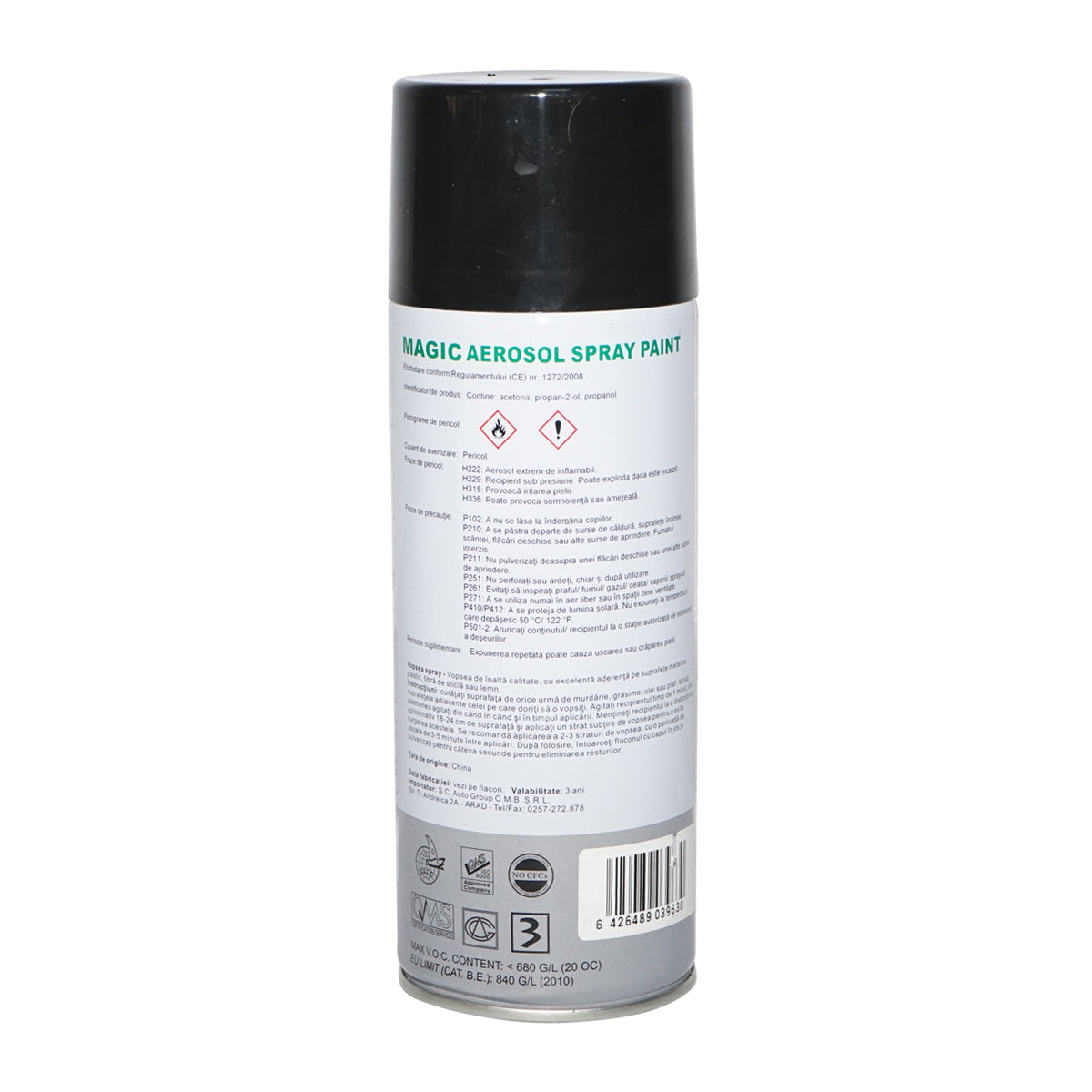 Festékszóró Magic metálfekete metál 676 400 ml