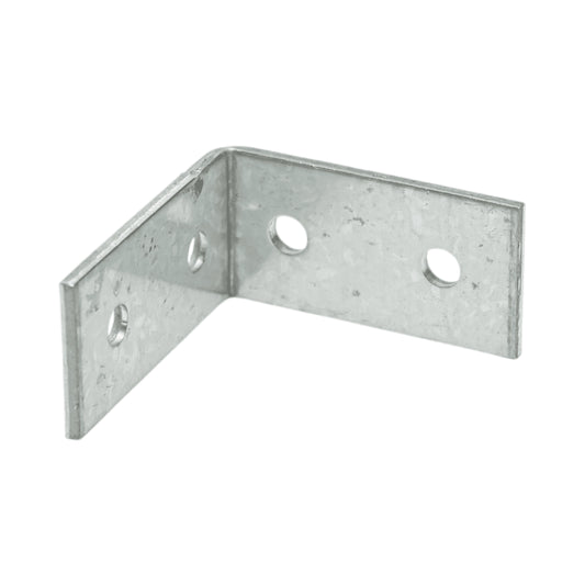 Összekötő bilincs 40x40x20mm, vastagság 2mm, horganyzott acél