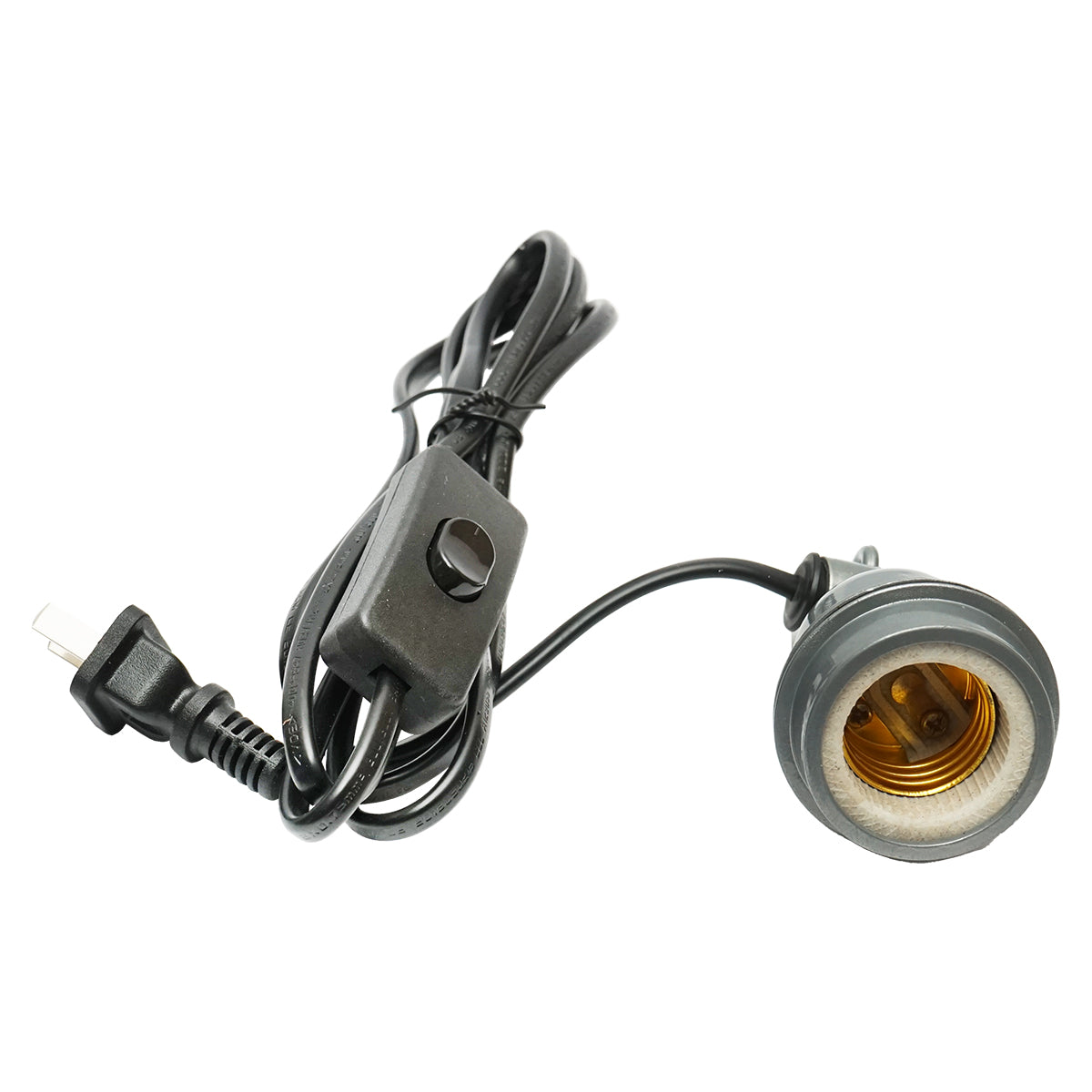 Konzol, E27-es izzócsiga a csirke fűtéséhez, 230V-os állatok, 1,7m-es kábel