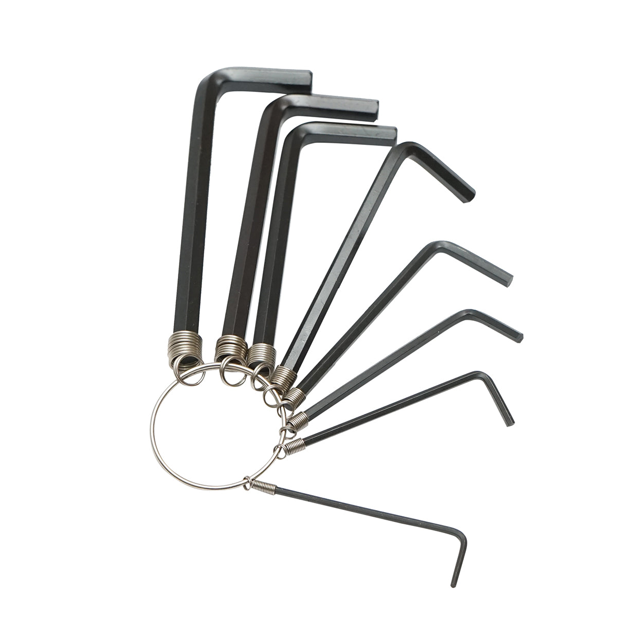 8 darabos hatszögletű csavarkulcs készlet 1,5-6 mm, szénacél HRC 48-52 Crownman