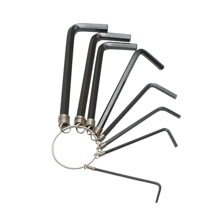8 darabos hatszögletű csavarkulcs készlet 1,5-6 mm, szénacél HRC 48-52 Crownman