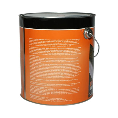 Rozsdagátló zománc festék 3 in 1 passion red 21D oldószer alapú 3.5L, közvetlenül a rozsdára, beltéri és kültéri Breckner Germany