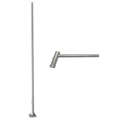 4M nyolcszögletű oszlop vízszintes karral közvilágításhoz