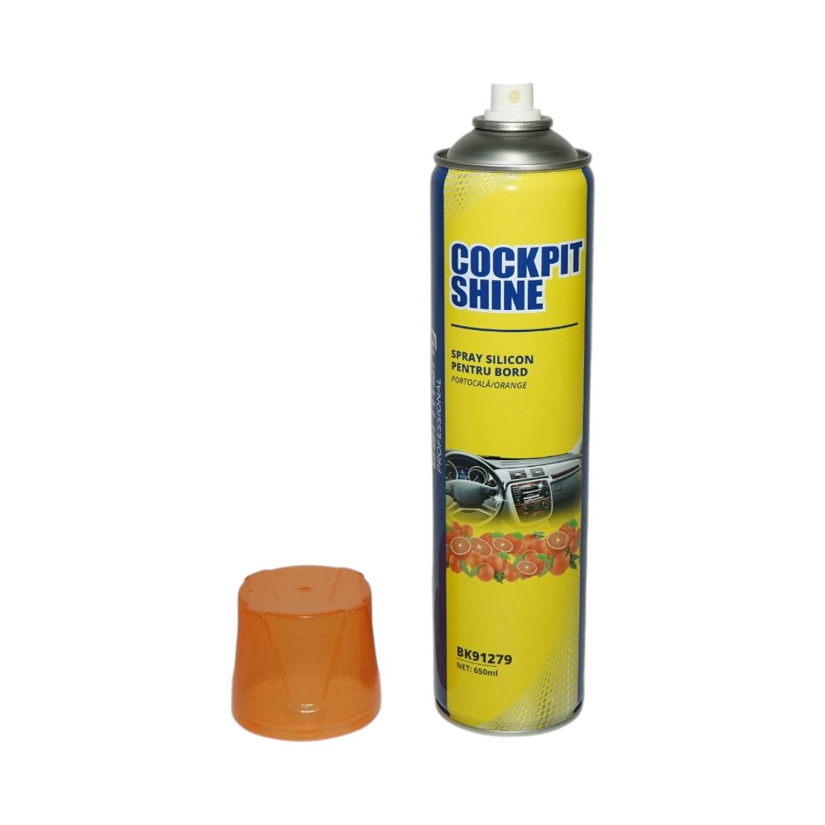 Szilikon műszerfal spray antisztatikus narancs 650ml Breckner Germany