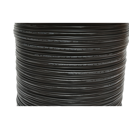 FTP CAT5e sziámi kábel 8x0.51 réz + 2x0.75mm CCA tápellátás messenger zsinórral 1.16mm külső önhordó 305m/tekercs