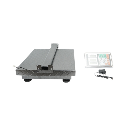 Elektronikus padlómérleg 350kg platformtípus 500x400mm összecsukható karral, LCD kijelző Breckner Germany