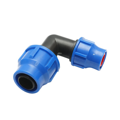 D32x25mm-es alacsony tömörítésű könyökcsonk öntözőrendszerekhez
