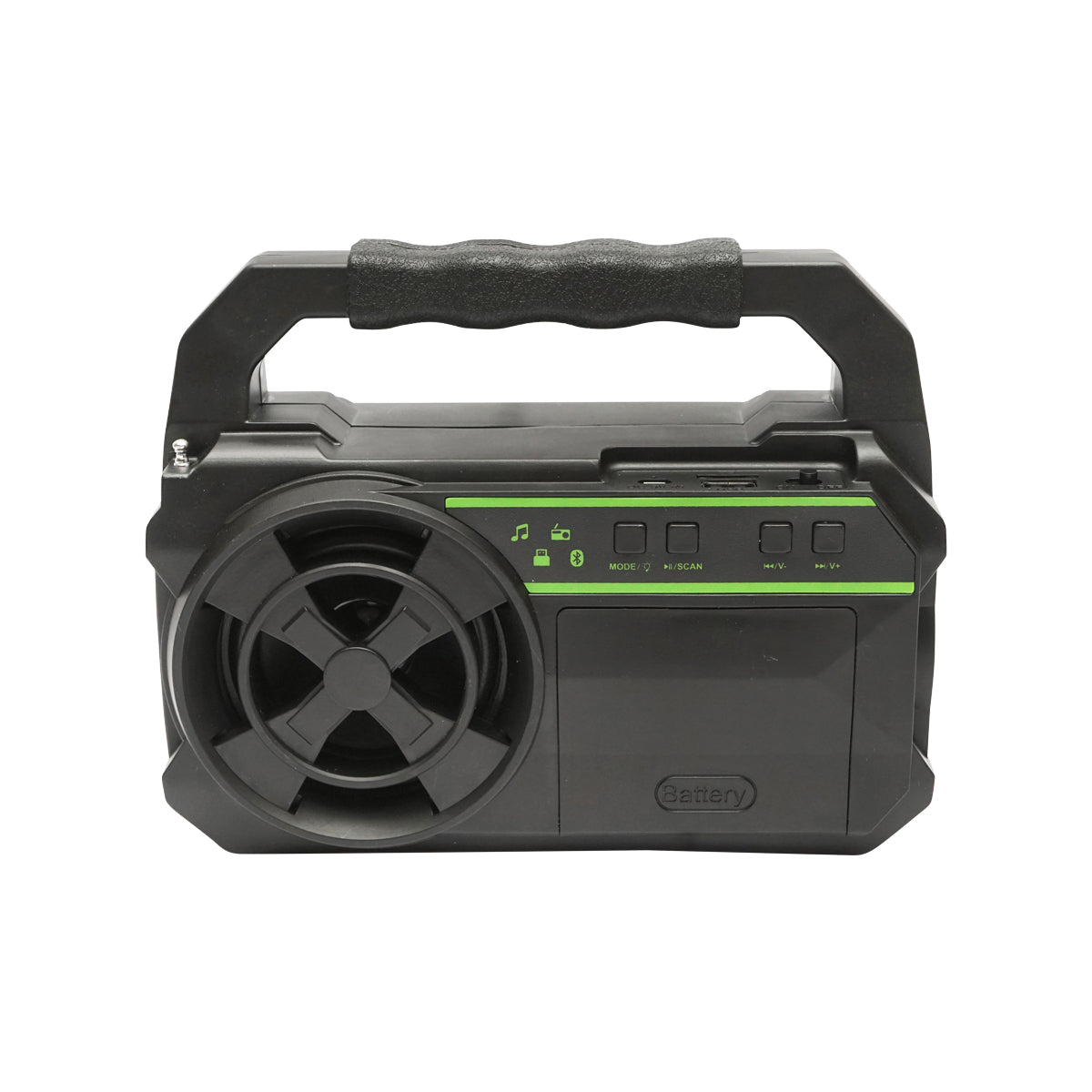 Hordozható LED világító készlet 3 izzóval / reflektorral, napelemes FM rádióval és 4500 mAhH akkumulátorral halászathoz kempingezéshez GD-8081FM