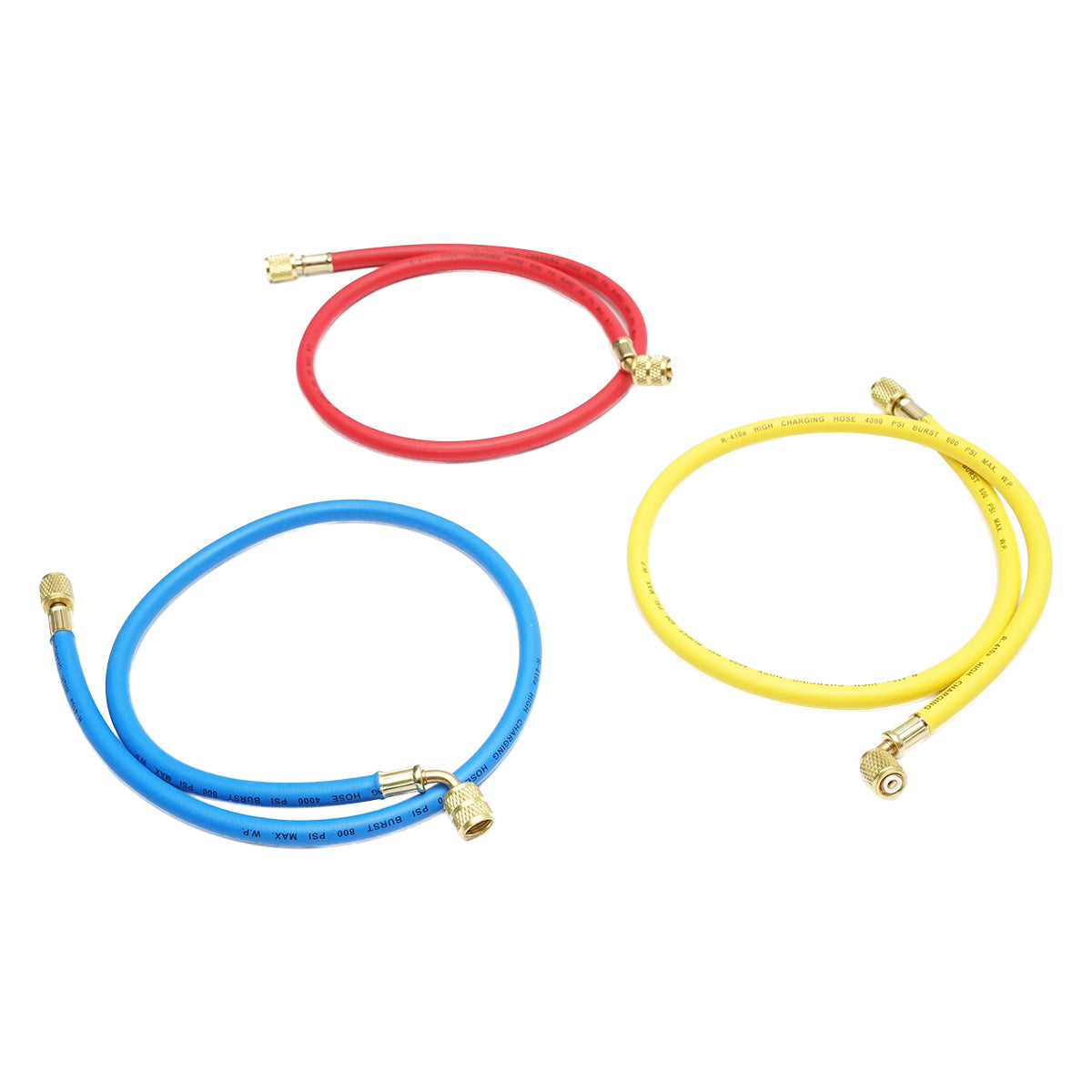 Tömlőkészlet 90cm, 3 színű, R-410a freon töltéshez