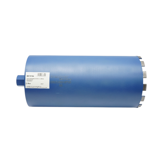 Gyémánt magfúrófej 200x450mm, 1-1/4 UNC belső menettel, nedves fúrás betonhoz, téglához Breckner Germany