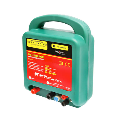Impulzusgenerátor DC12/220V 6,5 Joule, 100Km elektromos kerítéshez Breckner Germany