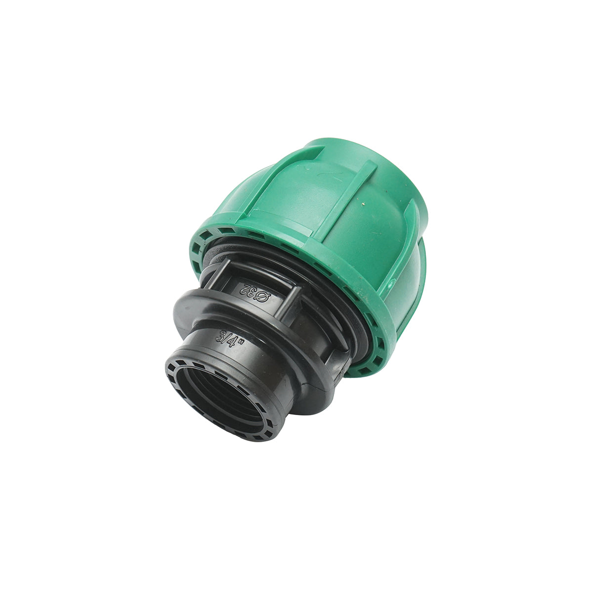Nyomószerelvény belső menettel D32mmx3/4 toll, PN10 Bar öntözőrendszerekhez