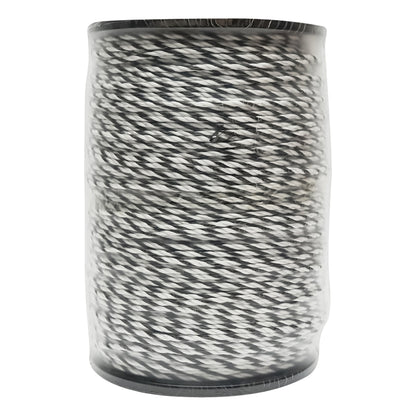 Fekete-fehér huzal tekercs fi 4 mm 3x0.2mm SS 500m elektromos kerítés Breckner Germany