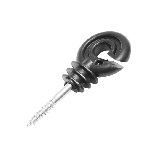 Szigetelőgyűrű PP anyag fekete matt fekete 88x38mm elektromos kerítés Breckner Germany