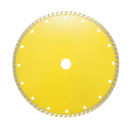 Turbó szinterezett gyémánttárcsa 230x22.23mm, max. fordulatszám 6600rpm, nedves/száraz vágás kő, csempe, kerámia, márvány Crownman
