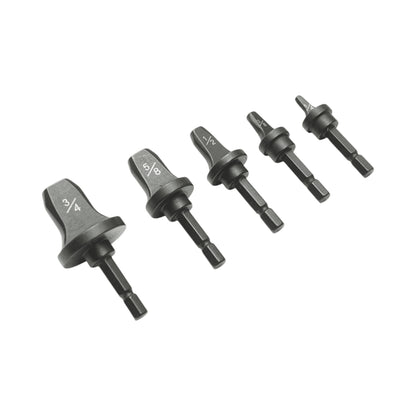 5 db 1/4-3/4 hüvelykes csőtágító bit készlet HVAC/R berendezésekhez