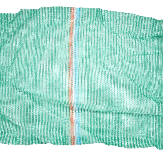 Raschel típusú hálós zsák 500x800mm zöldségekhez 40Kg sötétzöld