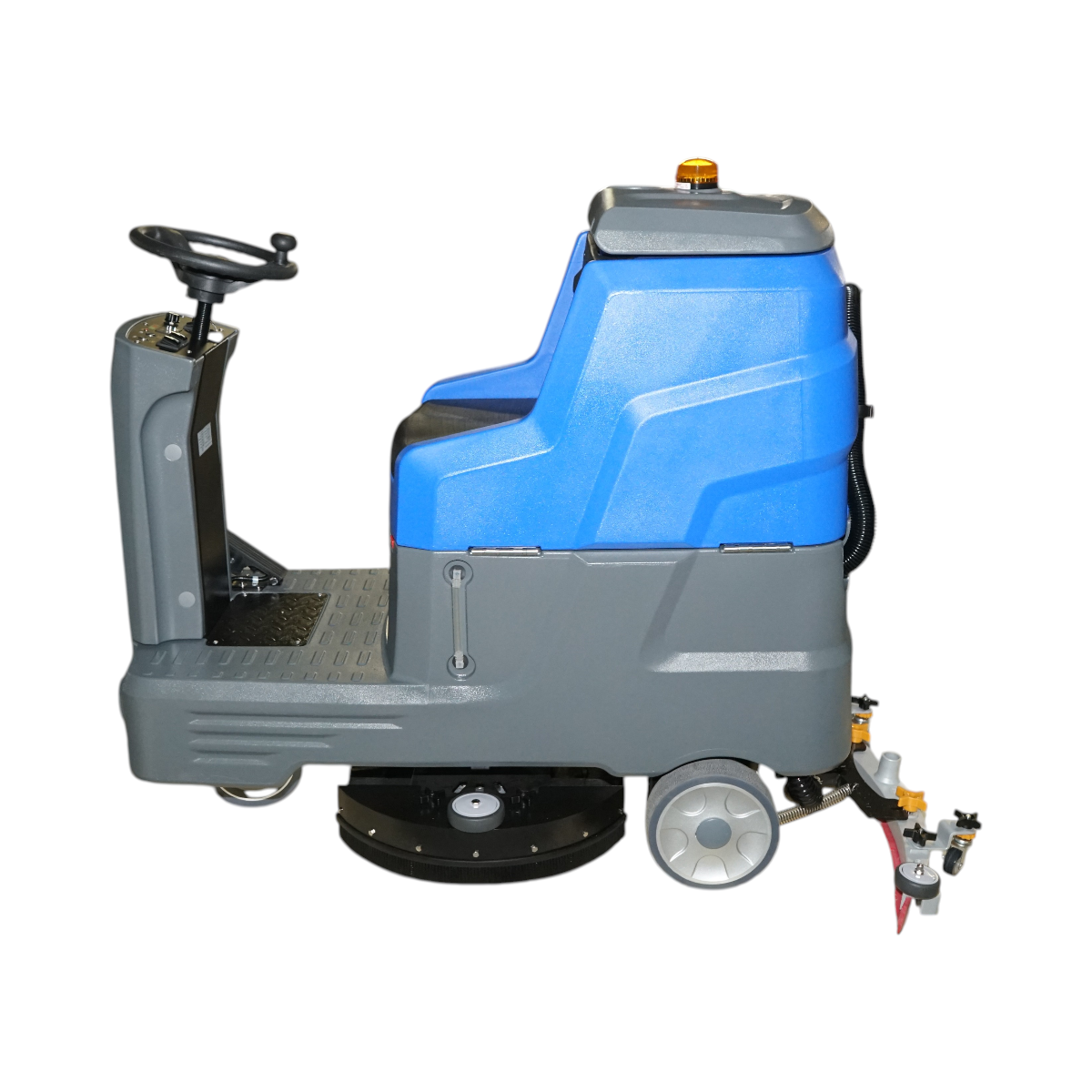 Ipari padlótisztító gép 24V/100Ah, 500W, kefe 560mm, lekaparó 1030mm, termelékenység 3500 m²/h