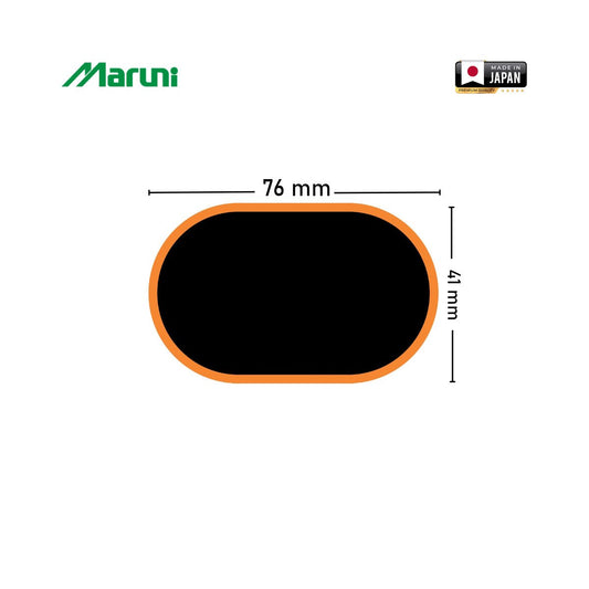 Ovális vulkanizáló foltok 41x76mm belső csövekhez 15 db/készlet Maruni made in Japan