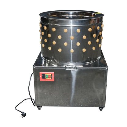 Rozsdamentes acél koppasztó gép, csirke pucoló 2200W, 220V max kapacitás 6 madár, 157 ujj, 240 r/min IP68