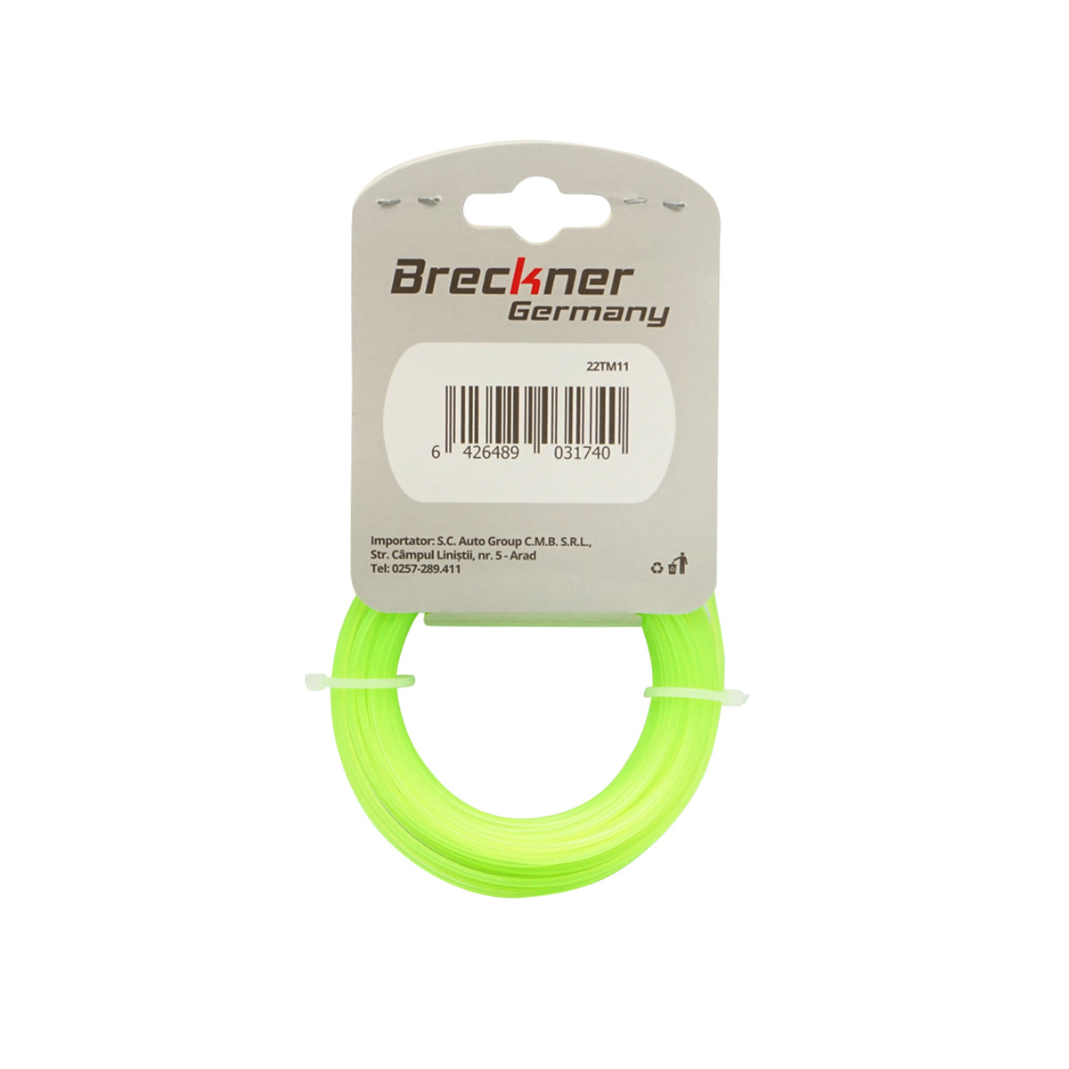 Fűkasza damil, kerek 1,65 mm x 15 m Breckner Germany
