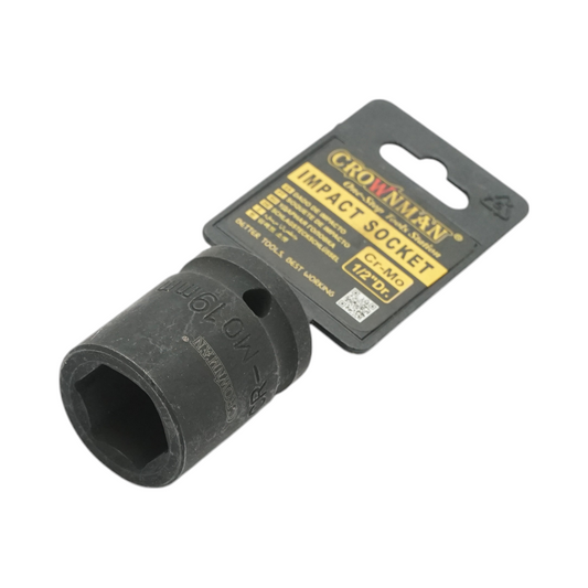 Crownman Cr-Mo Crownman 1/2 hüvelykes négyzet alakú 19 mm-es ütvecsavarozó kulcs