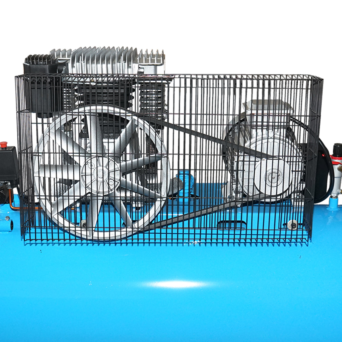 Légkompresszor 380V, 270L, teljesítmény 4kW/5.5CP maximális nyomás 8 Bar, áramlás 600L/min Breckner Germany
