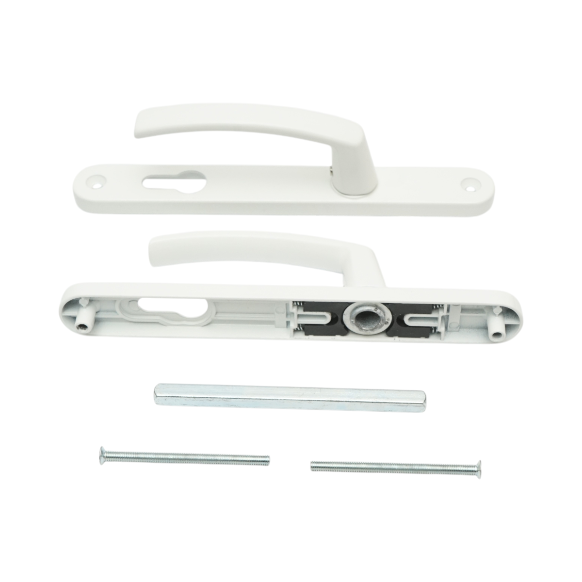 PVC termopán ajtókilincs szett fehér 28x220mm