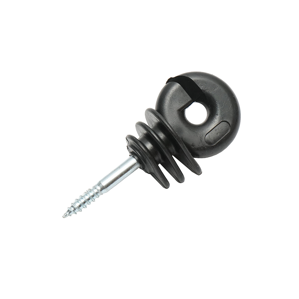 Gyűrűs szigetelő Easy Drill fekete fekete fekete fi 5.9mm 90x40 mm elektromos kerítés Mezofarm