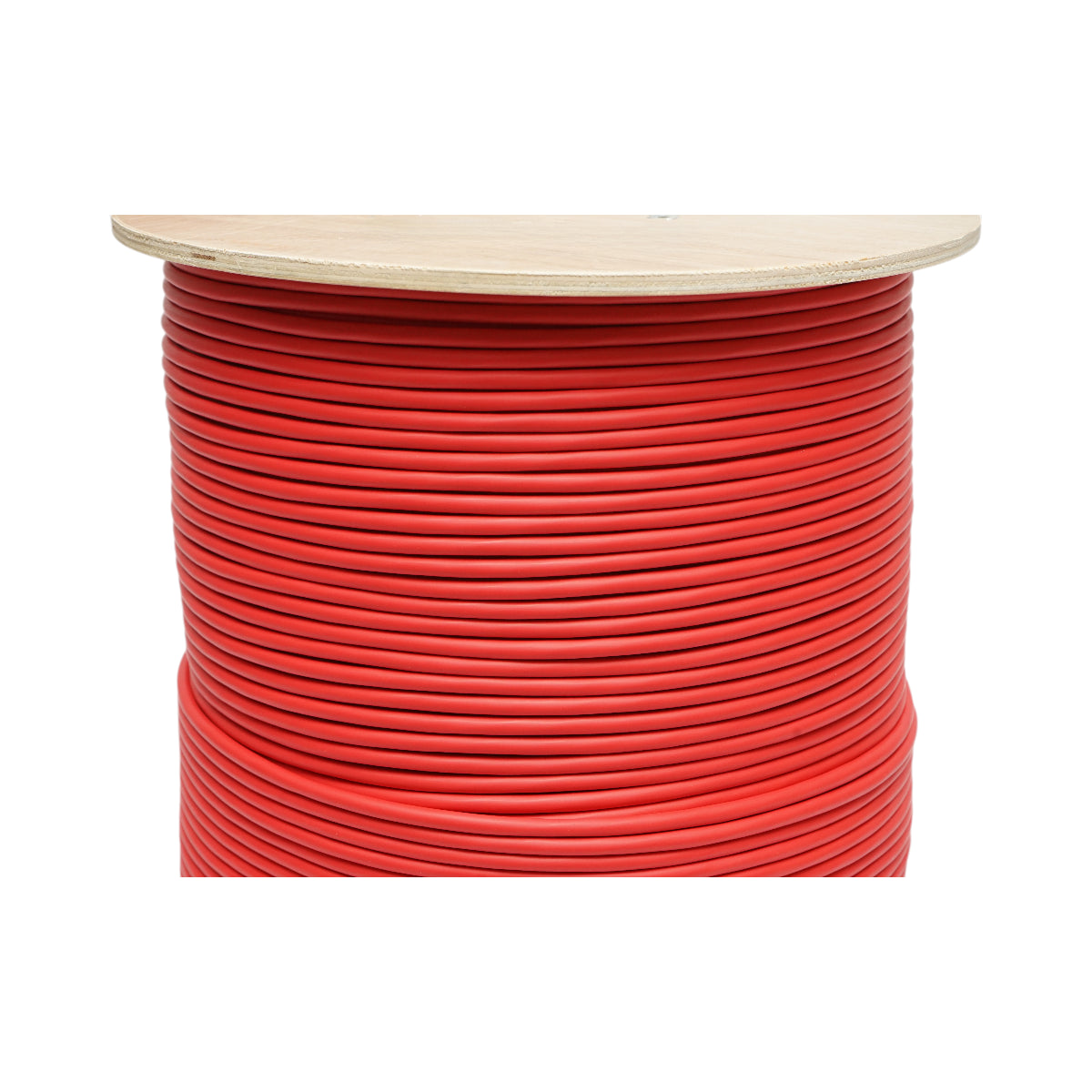 Tűzjelző kábel tűzálló 2x2x0.8mm, árnyékolt, LSZH halogénmentes, piros 500m/tekercs