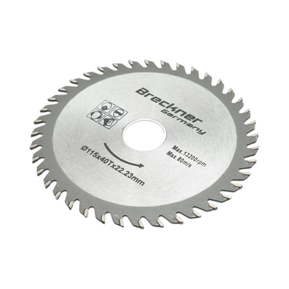 Körkorong fához 115x22.23mm, max. fordulatszám 13200rpm, 40 fog, ipari Crownman Crownman