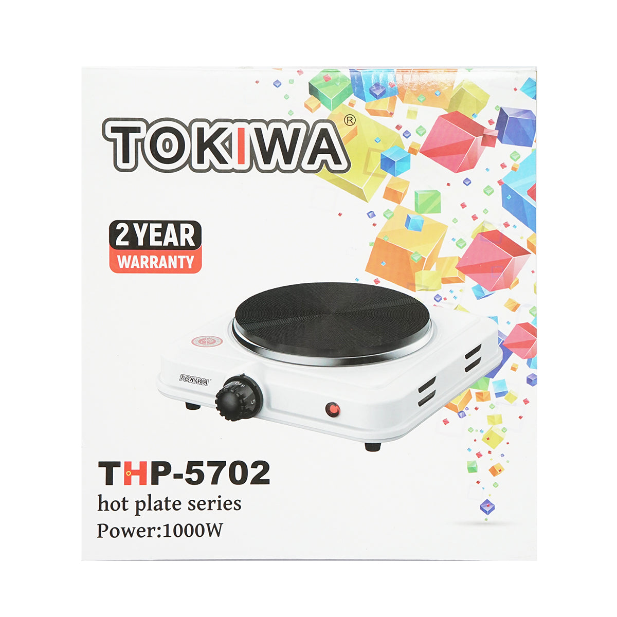 Elektromos főzőlap 220V, 1 szemmel, 1000W, 210x210x60mm