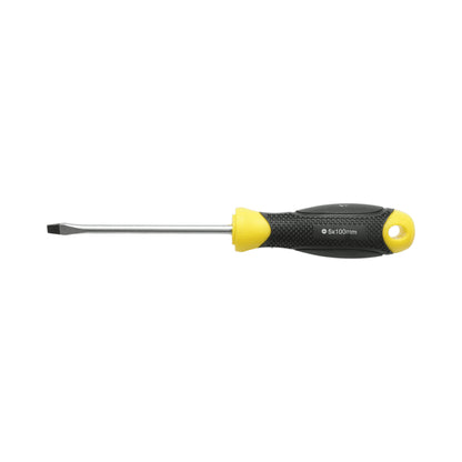5x100 mm-es egyenes csavarhúzó professzionális mágneses hegygel Cr-V Crownman