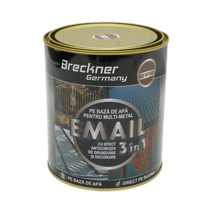 Breckner Germany 3 az 1-ben rozsdagátló email festék imperial vörös fémhez 750g, közvetlenül a rozsdára, vízalapú