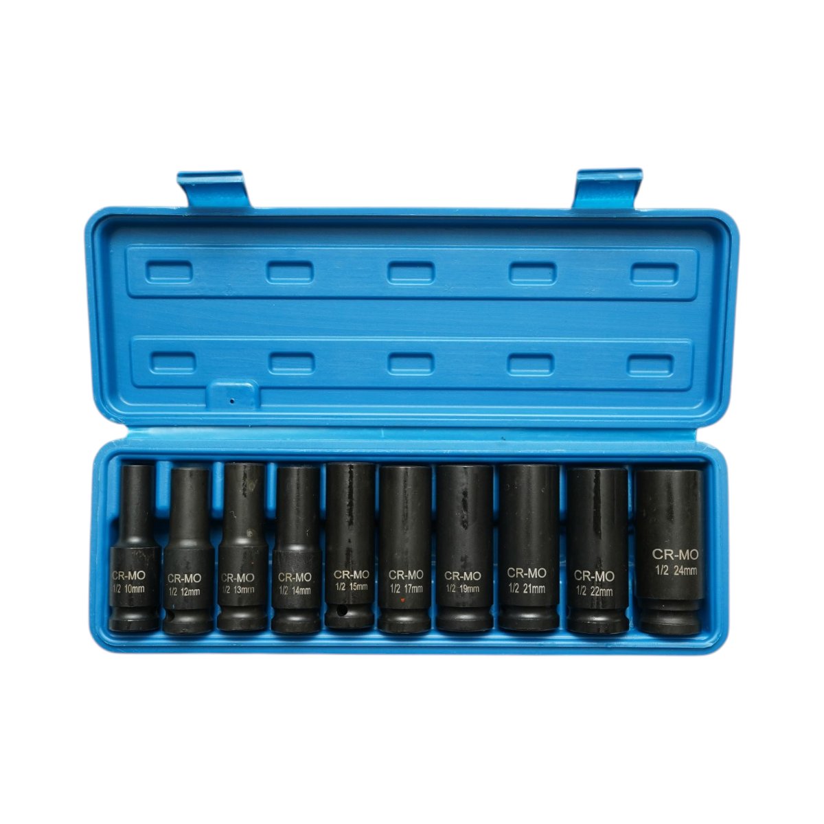 Breckner Germany hosszú ütőkulcs készlet 10-24mm, 1/2 inch négyzet Cr-Mo 10 darab