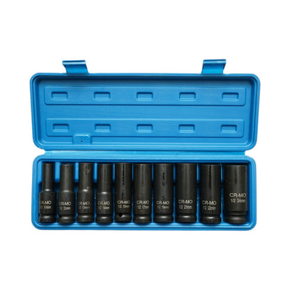 Breckner Germany hosszú ütőkulcs készlet 10-24mm, 1/2 inch négyzet Cr-Mo 10 darab