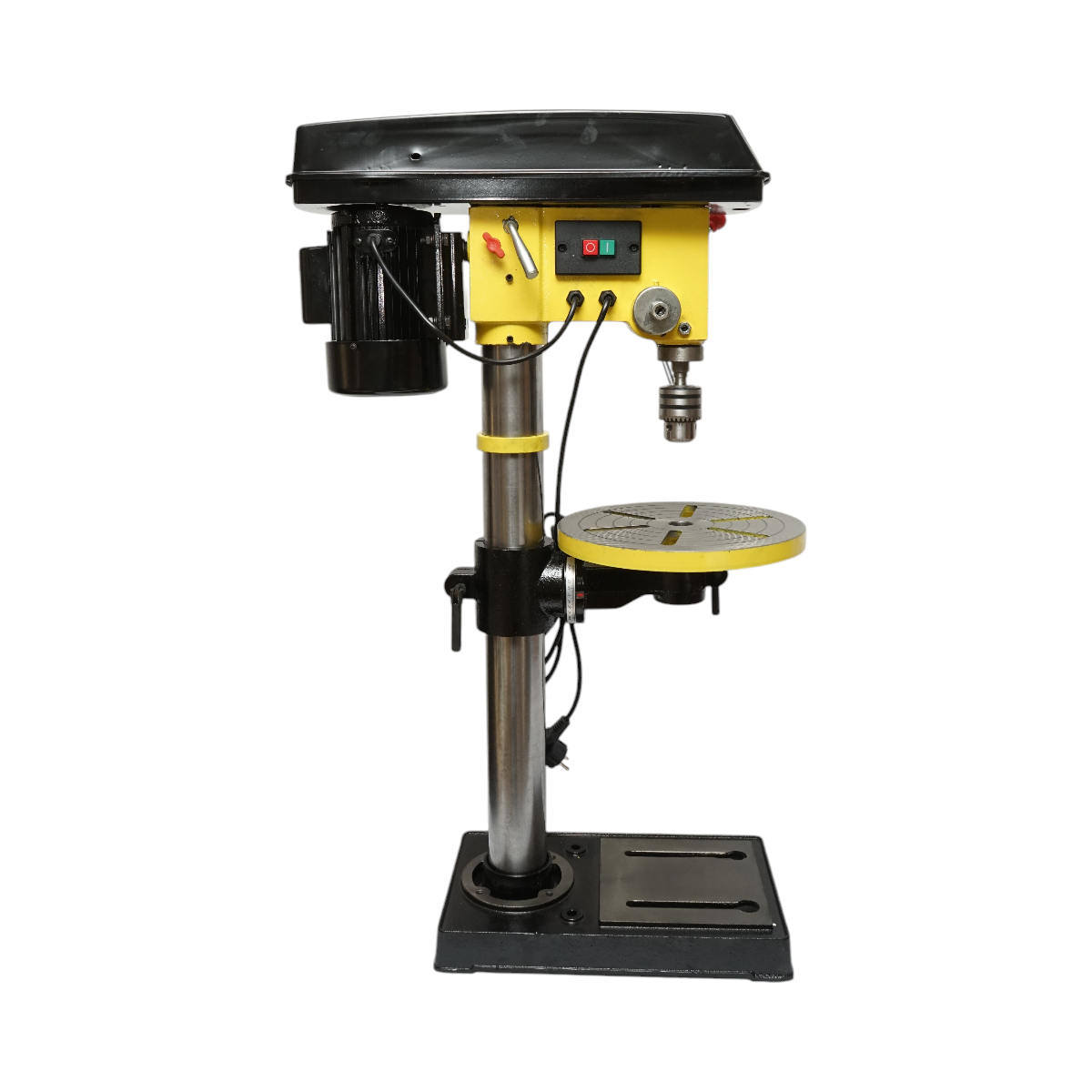 Oszlopos fúrógép 450W, 220V, 5 sebesség, 16 sebesség 180-2770 RPM, 16mm tokmány Crownman