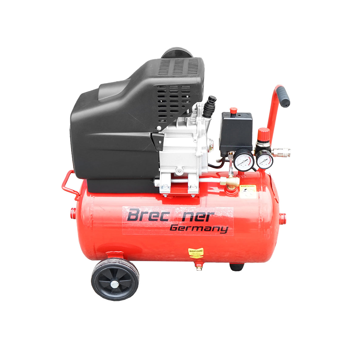 Kompresszor 24L légkompresszor teljesítmény 1.5kW/2CP maximális nyomás 8 Bar, szívólevegő térfogat 184L Breckner Germany
