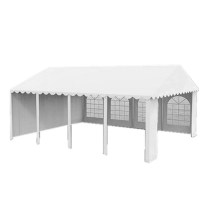 Rendezvénycsarnok PVC-ből, szélessége 3 m, hossza 4 m, horganyzott acélvázzal.