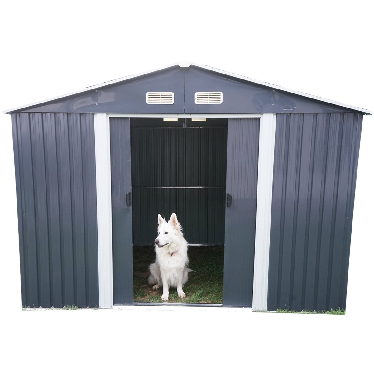 Fém kerti tároló 174x236x206cm