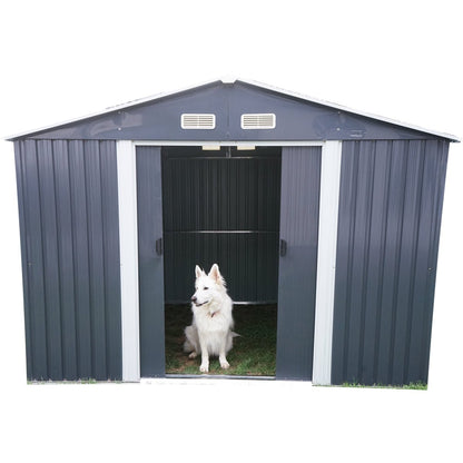 Fém kerti tároló 174x236x206cm