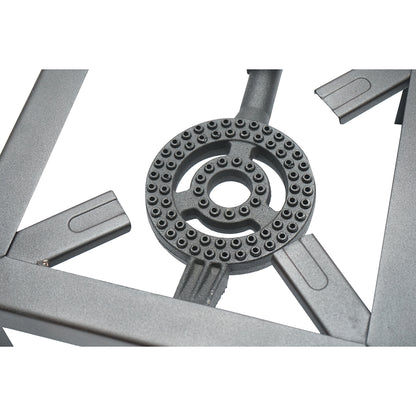 Pirostrie, négyzet alakú gázégő 4 lábbal 250x250x100mm