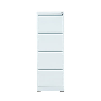 Iktatószekrény, fém, réselt, 4 fiók 1337x462x620mm, RAL7035 Breckner Germany