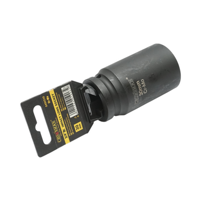 Crownman Cr-Mo Crownman 30mm hosszú ütvecsavaros dugókulcs, 3/4 hüvelykes négyzet alakú