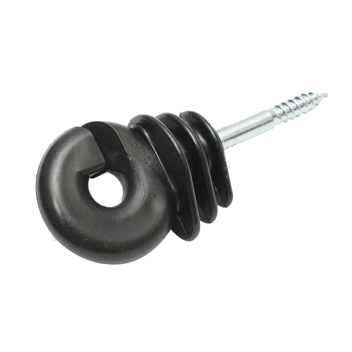 Gyűrűs szigetelő Easy Drill fekete Easy Drill fekete fi 5.9mm 90x40 mm elektromos kerítés Breckner Germany