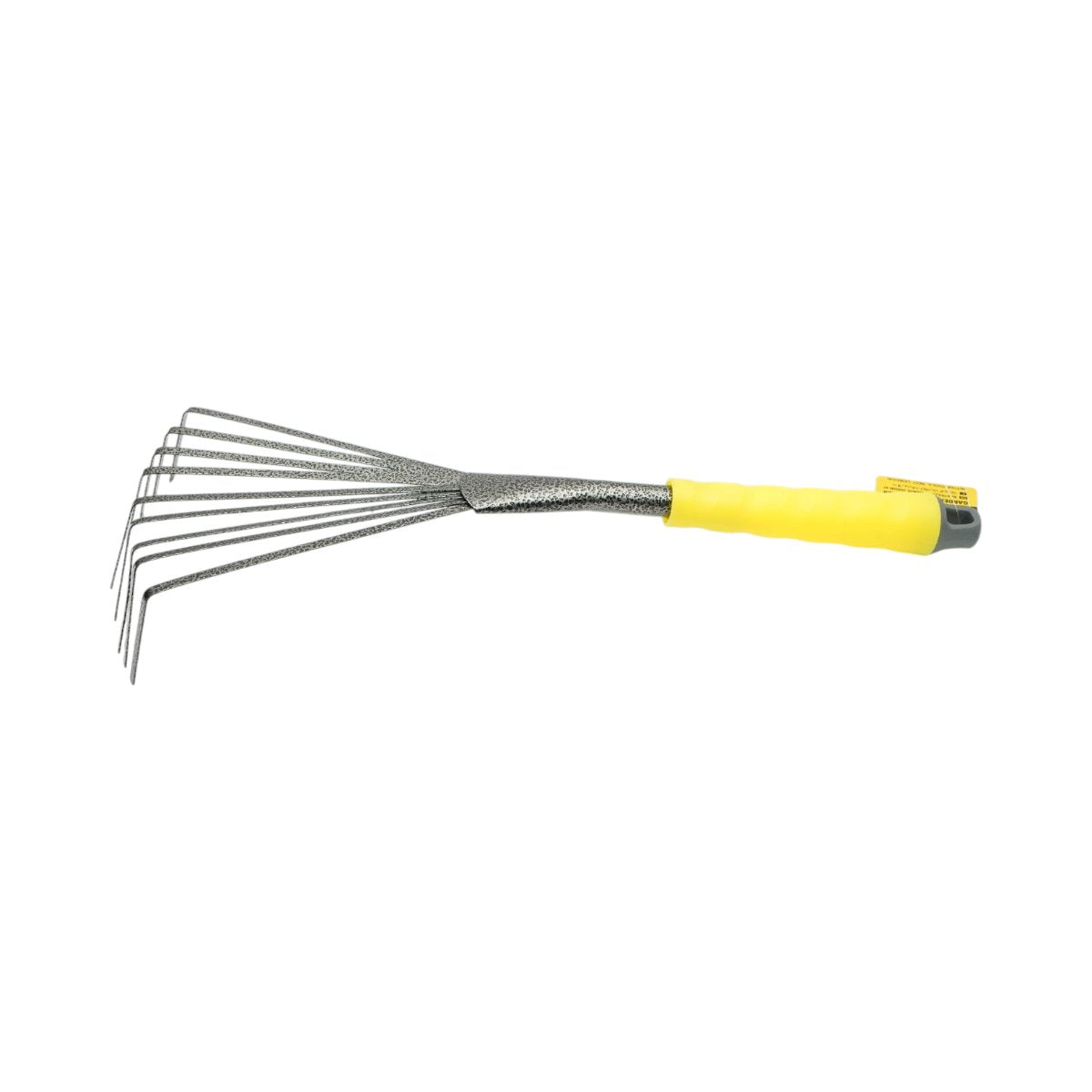 Crownman kerti fésű, kézi lombseprű 9 rugalmas fogakkal szénacélból 145x350mm, ergonomikus PP nyéllel