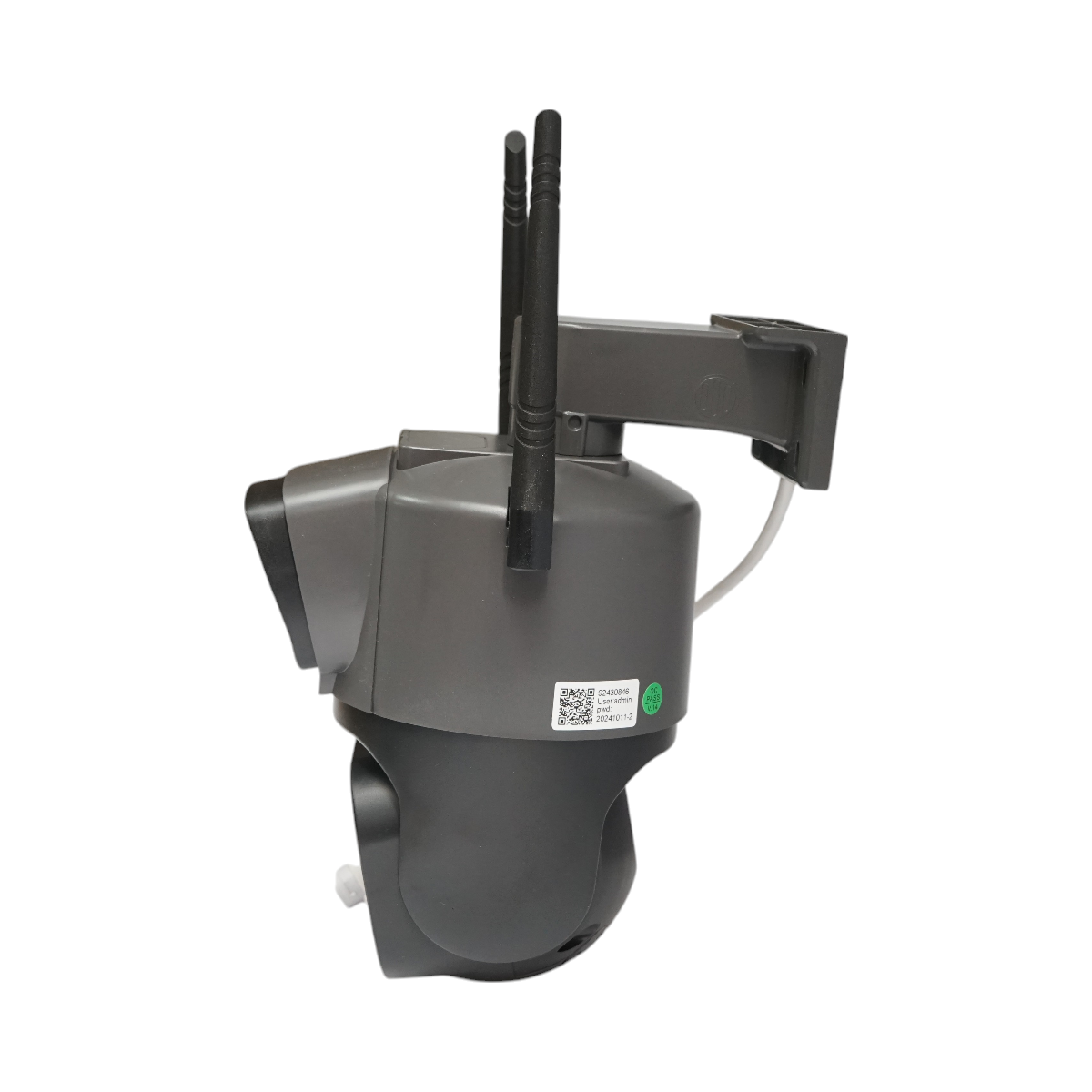 4MP 1080P, P2P WIFI 2.4GHz, PTZ kettős objektíves megfigyelő kamera mozgásérzékelővel, emberérzékeléssel és V380 Pro alkalmazással.
